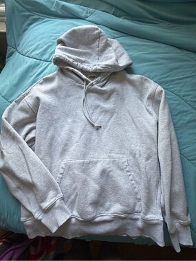 PINK Victoria's Secret White Hooded Pullover